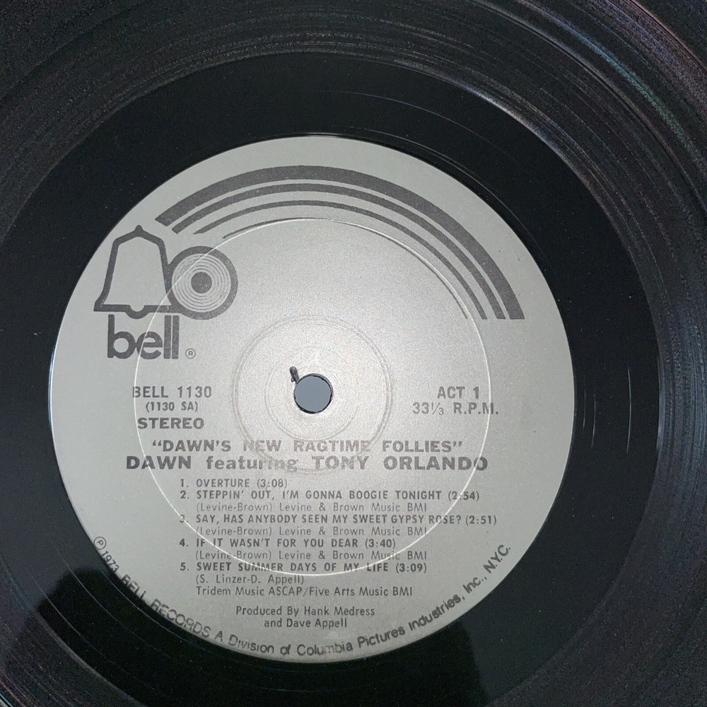 DAWN'S NEW RAGTIME FOLLIES FEATURING TONY ORLANDO 12" VINYL RECORD ORIGINAL 1973 - Picture 5 of 6